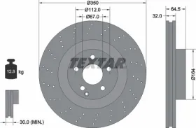 Тормозной диск-TEXTAR-92176405-2