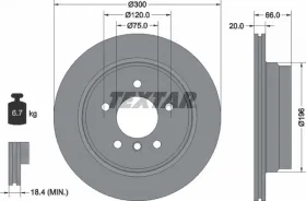 Тормозной диск-TEXTAR-92154903-5