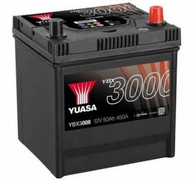 Батарея аккумуляторная Yuasa YBX3000 SMF 12В 50Ач 450A(EN) R+-YUASA-YBX3008-1