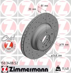 Тормозной диск-ZIMMERMANN-150340852-7