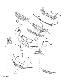 Бампер передній MG 10166565-MG-10166565