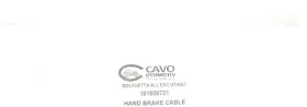 Трос ручного тормоза (1748/1088mm) задний VW Golf II (83-89) (7002214) CAVO-CAVO-7002214-1