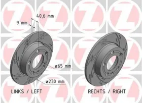 TARCZA HAMULC. SKODA OCTAVIA  96- TYЈ-ZIMMERMANN-100123653-3