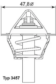 Термостат, охлаждающая жидкость-WAHLER-345790D-4