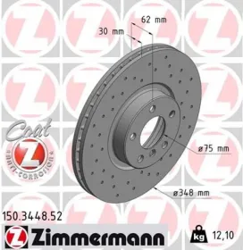 Тормозной диск-ZIMMERMANN-150344852-2