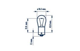 Лампа PY21W NA 12V (к-кт 2 шт в блистере)-NARVA-176384000-6