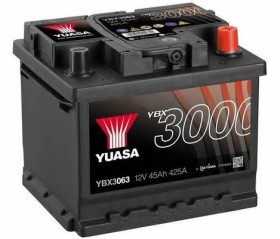 Батарея аккумуляторная Yuasa YBX3000 SMF 12В 45Ач 425A(EN) R+-YUASA-YBX3063-1