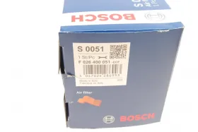 Повітряний фільтр-BOSCH-F026400051-8