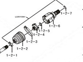 L2203120A1 LIFAN ШРУС внутренний левый  Lifan 520 L2203120A1