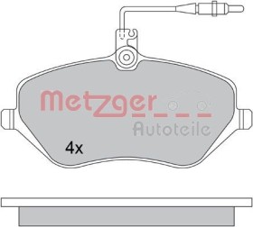 КОМПЛЕКТ ТОРМОЗНЫХ КОЛОДОК-METZGER-1170346-1