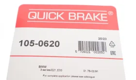 Sprкїyny szczкk ham.BMW seria 3 E21/E30 /sys.ATE/-QUICK BRAKE-1050620-2