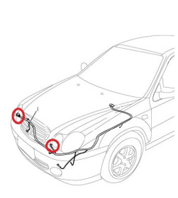 Коннектор передней фары Geely CK, CK-2, CK-1F 101700-02-GEELY-10170002-1