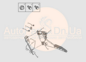 Педаль газа Geely EC7, EC7-RV, EC7 new, EC8, FC, GC7, SL 1014017514-GEELY-1014017514-1