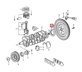 Сальник колінчастого валу задній Changhe Ideal-2 468QL-1005910-CHANGHE-468QL1005910