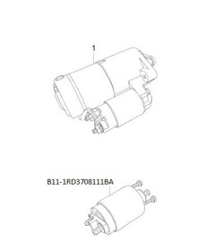 Реле стартера втягивающее Chery A21, A21FL-C, B11, B14, M11, M12, M16, S11, S18, S21, T11, T21 B11-1RD3708111BA-CHERY-B111RD3708111BA-3