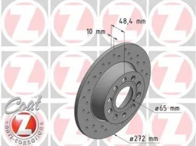 Тормозной диск-ZIMMERMANN-600324152-4