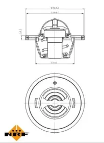 Термостат HYUNDAI i30 07- (вир-во NRF)-NRF-725183-1