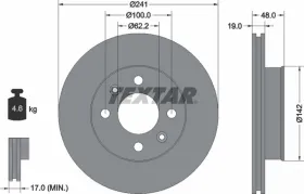 92134100 Тормозной диск TEXTAR-TEXTAR-92134103-1