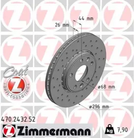 Диск гальмівний-ZIMMERMANN-470243252-1