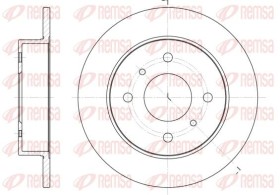 Тормозной диск-REMSA-620000-1