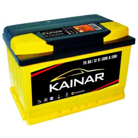075 261 0 120 ЖЧ KAINAR Аккумулятор 75Ah-12v KAINAR Standart+ (278x175x190),R,EN690