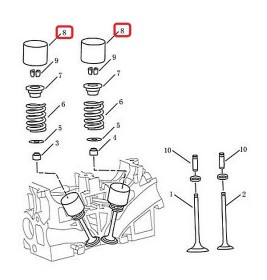 Толкатель клапана Geely 1086001194-GEELY-1086001194-4