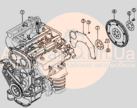 Маховик в сборе Brilliance M2 1.8L DALD100520-BRILLIANCE-DALD100520-1