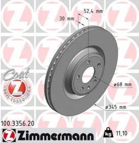 Тормозной диск-ZIMMERMANN-100335620-2