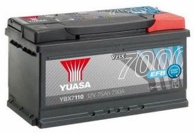 Батарея аккумуляторная Yuasa 12В 75Ач 730A(EN) R+-YUASA-YBX7110