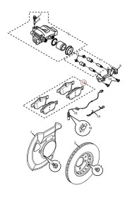 Колодки тормозные передние MG 550, MG6, MG 750 10008675-MG-10008675-1