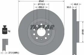 Тормозной диск-TEXTAR-92229805-3