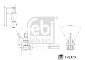 к-т наконечника рульової тяги-FEBI BILSTEIN-178370-1