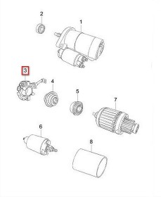 Щеткодержатель стартера Chery A13, A13A, A15, A21 A11-1GD3708120-CHERY-A111GD3708120-1