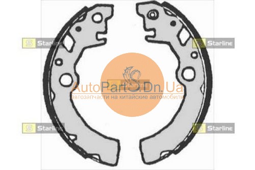 Комплект гальмівних колодок Starline BC 07215-STARLINE-BC07215