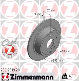 Тормозной диск-ZIMMERMANN-200251920-5