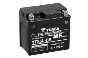 Батарея аккумуляторная Yuasa 12В 4Ач 70A(EN) L+-YUASA-YTX5LBS