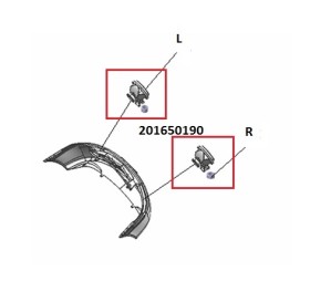 Фара противотуманная SMA С31, C51, R80 201650190-SMA-201650190-1