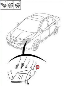 Стекла фар Geely МК 1017001105 * 1017001057-01  * 1017001106 * 1017001058-01-GEELY-10170011051017001057011017001106101700105801-1