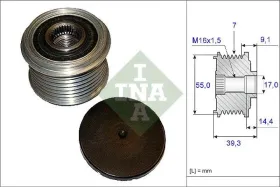 Шкiв генератора-INA-535014210-2