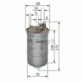 Паливний фільтр-BOSCH-0450906267-9