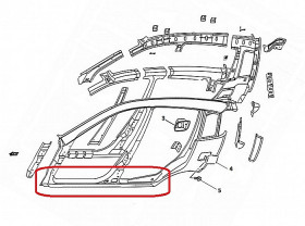 D54-0011R CHANGHE Порог правый Changhe Ideal-2 D54-0011R