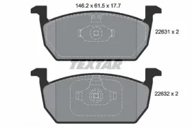 KLOCKI HAMULCOWE SEAT LEON 12> 17,8MM PRZOD SZT TEXTAR-TEXTAR-2263101-4