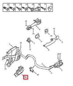 Актуатор замка передней левой двери Geely МК, MK new, MK-2, MK cross 1018008853-GEELY-1018008853-1