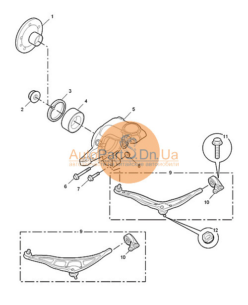 30000194 MG Кулак поворотний лівий MG 30000194