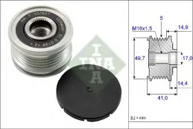 Механизм свободного хода генератора-INA-535010110-8